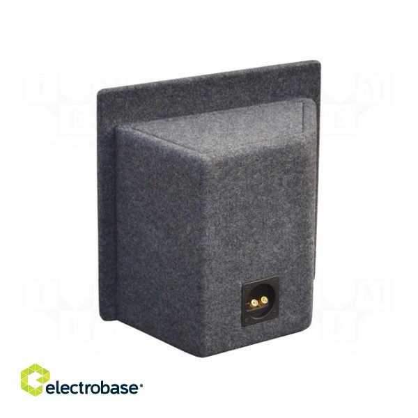 Car loudspeaker enclosure | MDF | gray melange | textil | 15l | 250mm фото 2