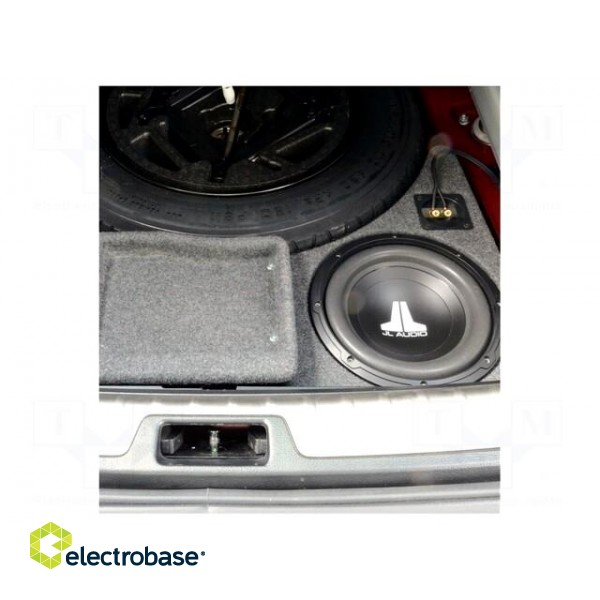 Car loudspeaker enclosure | MDF | gray melange | textil | 15l | 250mm image 3