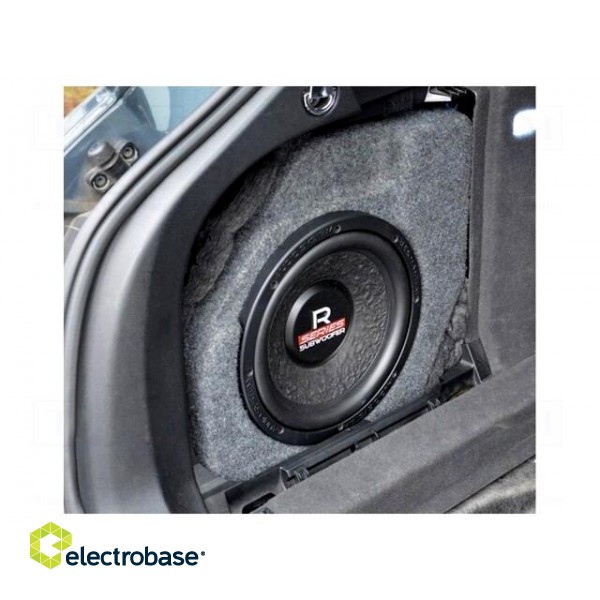 Car loudspeaker enclosure | MDF | gray melange | textil | 15l | 250mm image 3