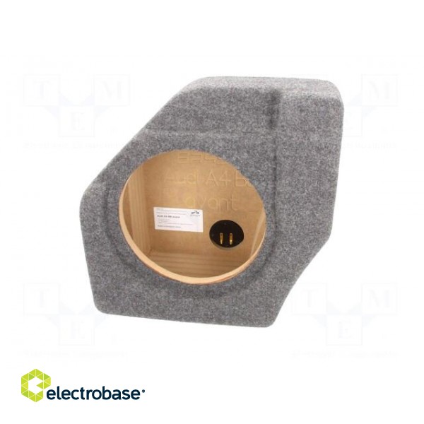 Car loudspeaker enclosure | MDF | gray melange | textil | 15l | 250mm image 5