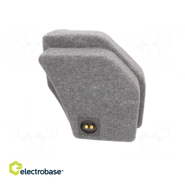 Car loudspeaker enclosure | MDF | gray melange | textil | 250mm | Audi image 9