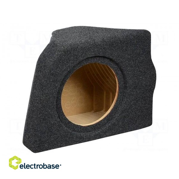 Car loudspeaker enclosure | MDF | gray melange | textil | 17l | 250mm image 1