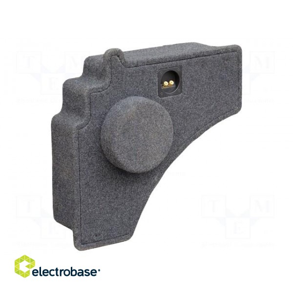 Car loudspeaker enclosure | MDF | gray melange | textil | 20l | 250mm фото 2