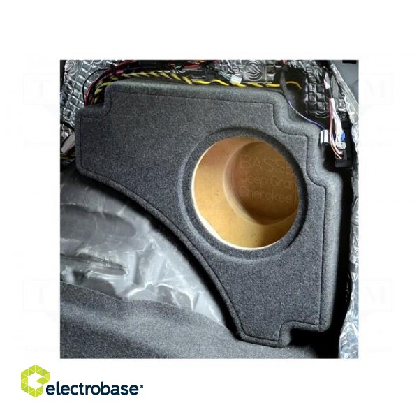 Car loudspeaker enclosure | MDF | gray melange | textil | 20l | 250mm фото 3