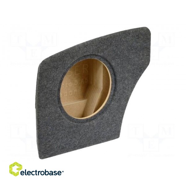 Car loudspeaker enclosure | MDF | gray melange | textil | 22l | 300mm image 1