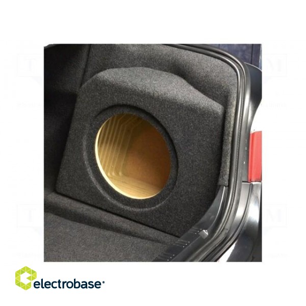 Car loudspeaker enclosure | MDF | gray melange | textil | 17l | 250mm image 2