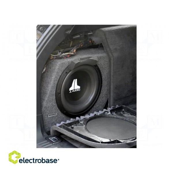 Car loudspeaker enclosure | MDF | gray melange | textil | 250mm | BMW image 3