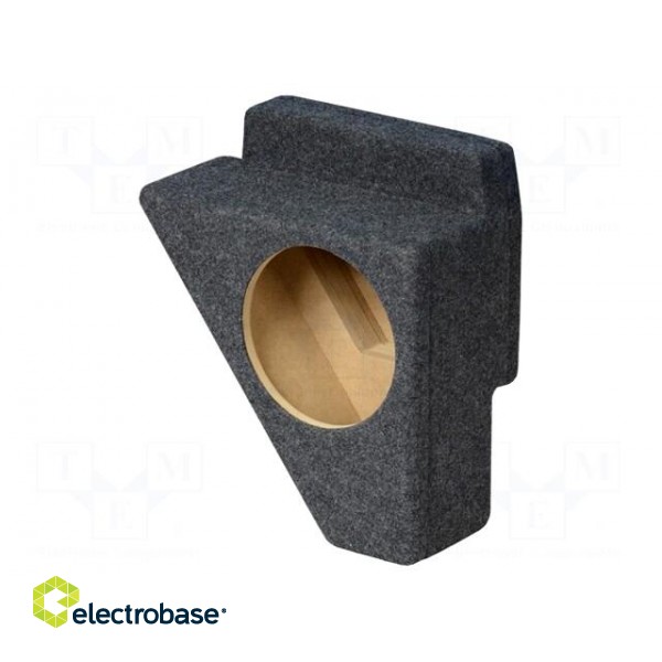 Car loudspeaker enclosure | MDF | gray melange | textil | 8l | 200mm image 1