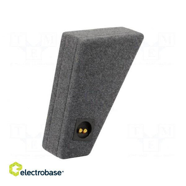 Car loudspeaker enclosure | MDF | gray melange | textil | 8l | 200mm paveikslėlis 2