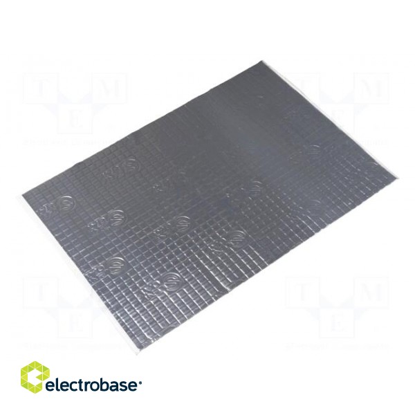 Damping mat | aluminium foil,butyl rubber | 750x500x1.8mm | 10pcs.