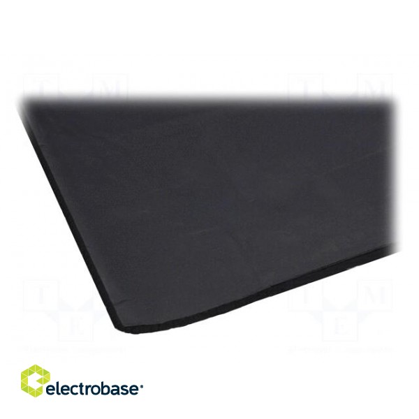 Damping mat | Mat: polyetylene | 600x1000x10mm | self-adhesive