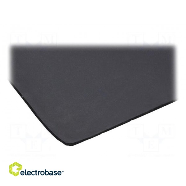 Damping mat | Mat: polyetylene | 600x500x6mm | self-adhesive