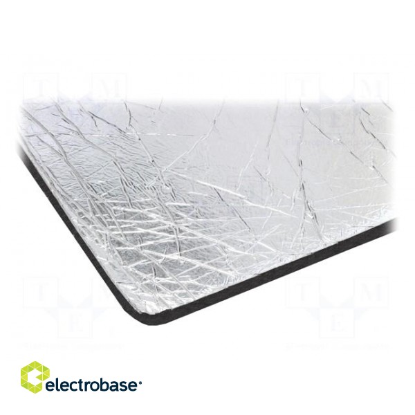 Damping mat | Mat: polyurethane | 950x930x20mm | self-adhesive