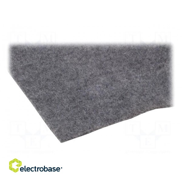 Upholstery cloth | 1500x700x3mm | light grey | self-adhesive paveikslėlis 1