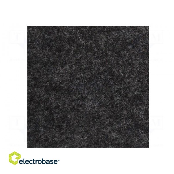 Upholstery cloth | Dim: 1500x700mm | black melange | Thk: 3mm