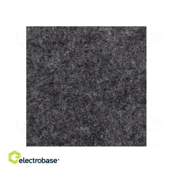 Upholstery cloth | Dim: 1500x700mm | gray melange | Thk: 3mm
