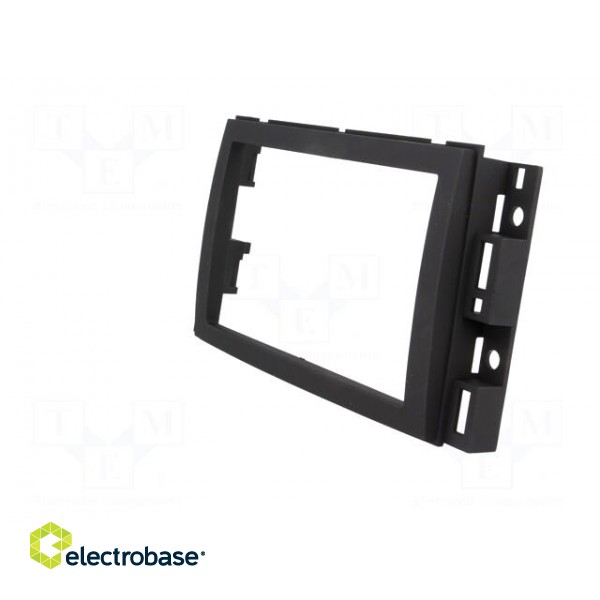 Radio mounting frame | 2 DIN | black image 3