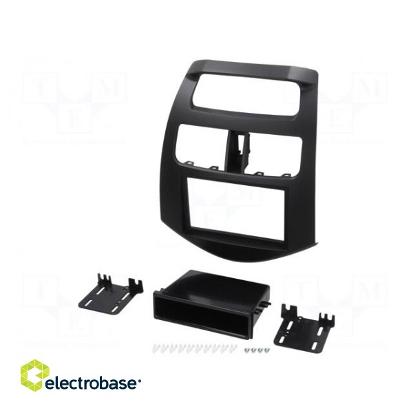 Radio mounting frame | Chevrolet | 2 DIN | black