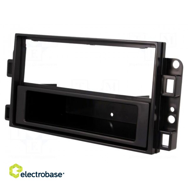 Radio mounting frame | Chevrolet | 2 ISO | black фото 1