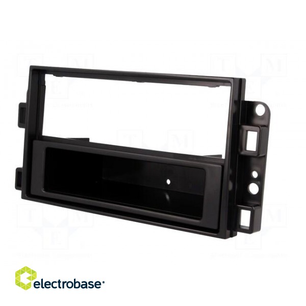 Radio mounting frame | Chevrolet | 2 ISO | black фото 2