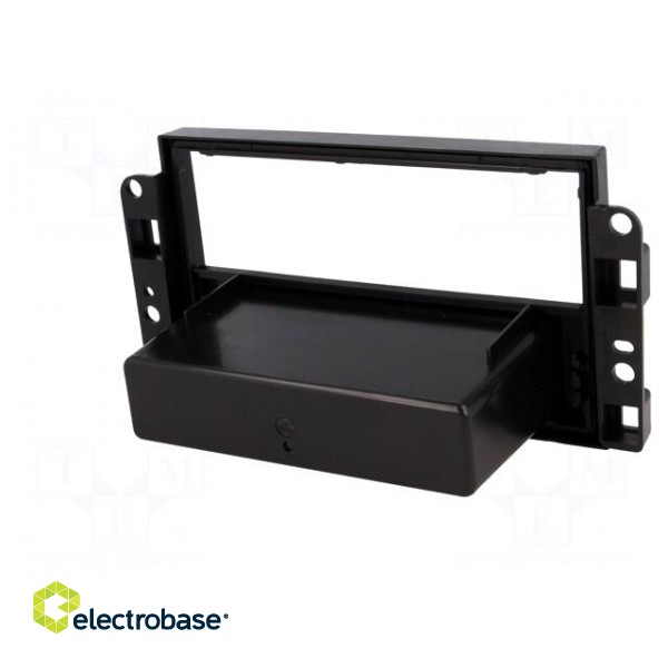 Radio mounting frame | Chevrolet | 2 ISO | black фото 6