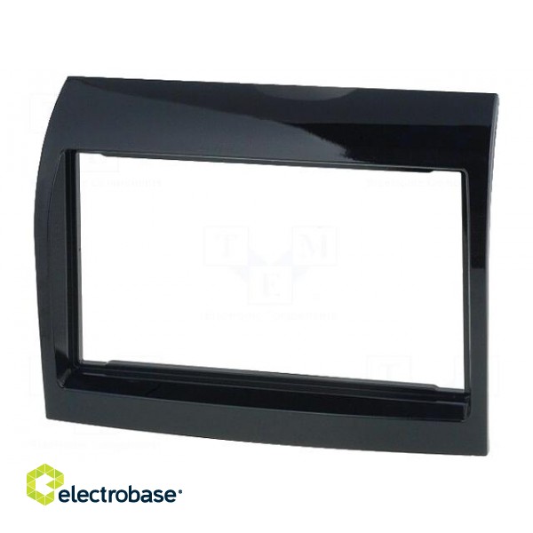 Radio mounting frame | Citroën,Fiat,Peugeot | 2 DIN | black gloss