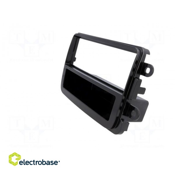 Radio mounting frame | Dacia | 1 DIN | black gloss image 3