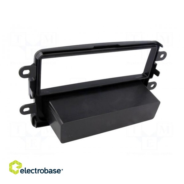 Radio mounting frame | Dacia | 1 DIN | black gloss image 5