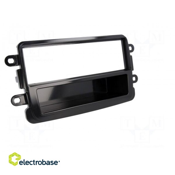 Radio mounting frame | Dacia | 1 DIN | black gloss image 9