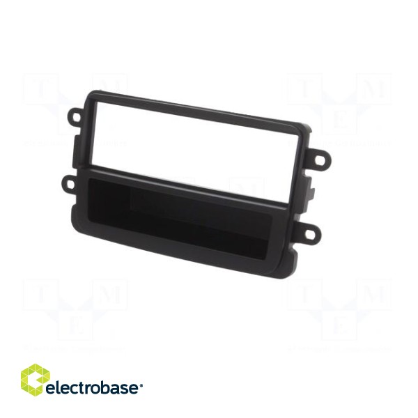 Radio frame | Dacia,Fiat,Nissan,Opel,Renault | 1 DIN | black image 2