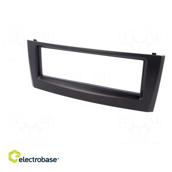 Radio mounting frame | Fiat | 1 DIN | black gloss image 2
