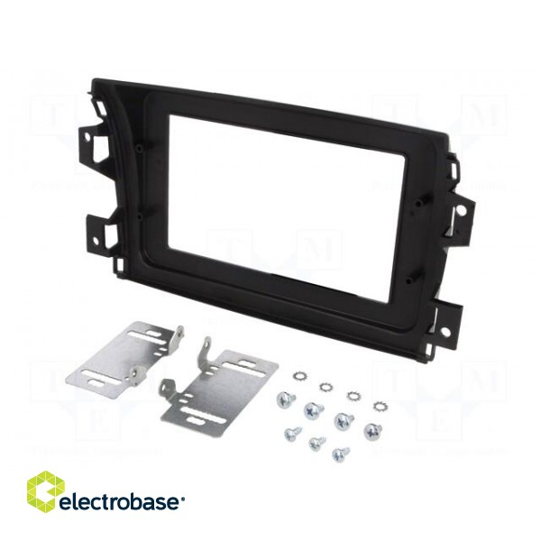 Radio frame | Fiat | 2 DIN | black gloss image 2