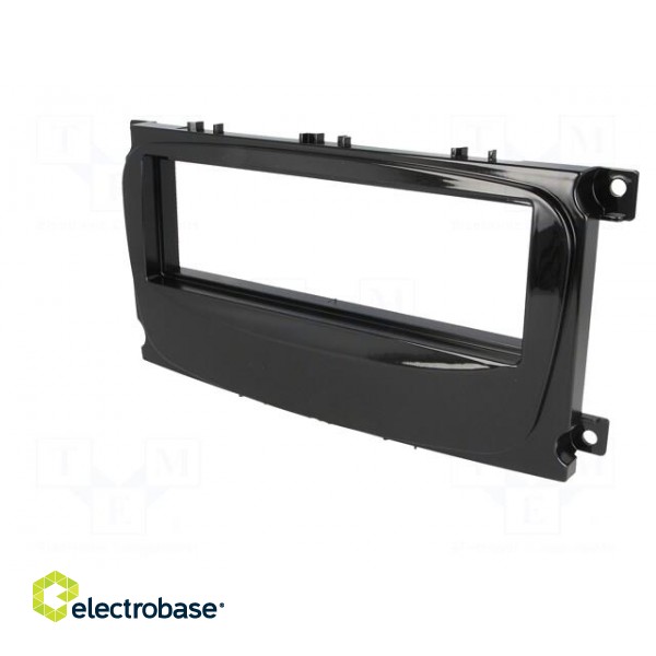 Radio mounting frame | Ford | 1 DIN | metallic black image 2