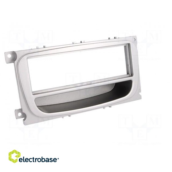 Radio mounting frame | Ford | 1 DIN | silver image 9