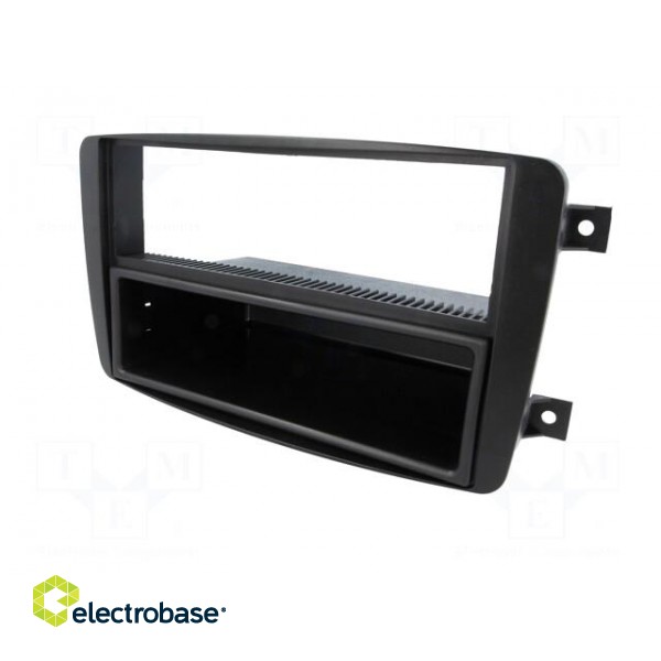 Radio mounting frame | Mercedes | 2 ISO | black image 2