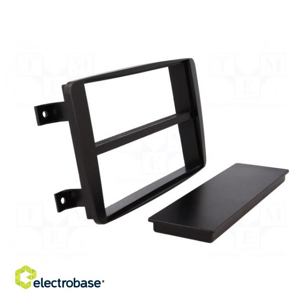 Radio mounting frame | Mercedes | 2 ISO | black | Kit: cover фото 8
