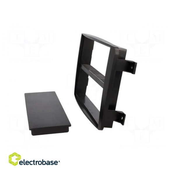 Radio mounting frame | Mercedes | 2 ISO | black | Kit: cover фото 3