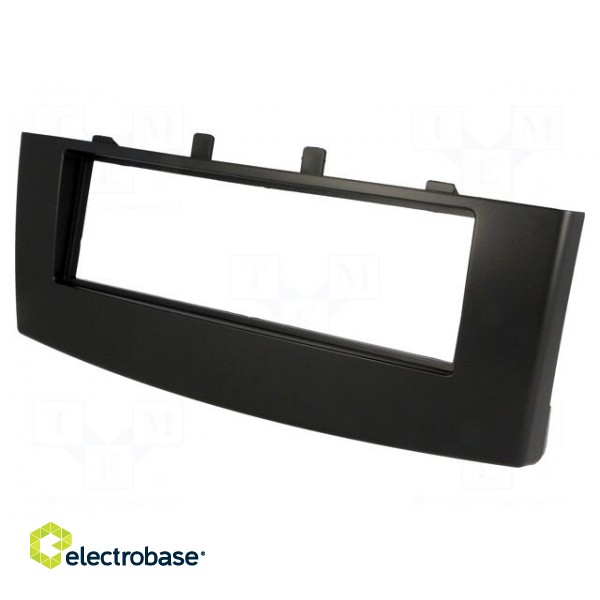 Radio mounting frame | Mitsubishi | 1 DIN | black фото 1