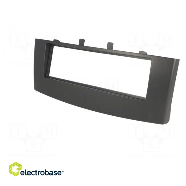 Radio mounting frame | Mitsubishi | 1 DIN | black фото 2