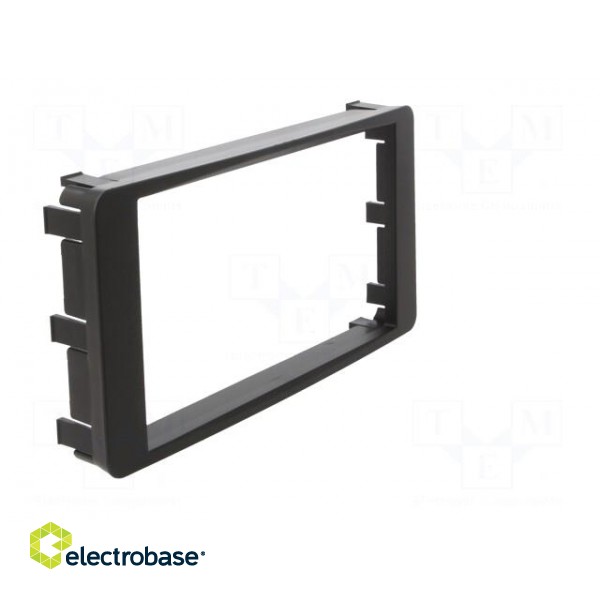 Radio mounting frame | Mitsubishi | 2 DIN | black фото 8