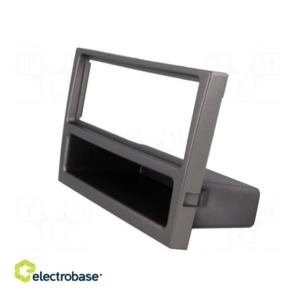 Radio mounting frame | Opel | 1 DIN | charcoal-metallic image 3