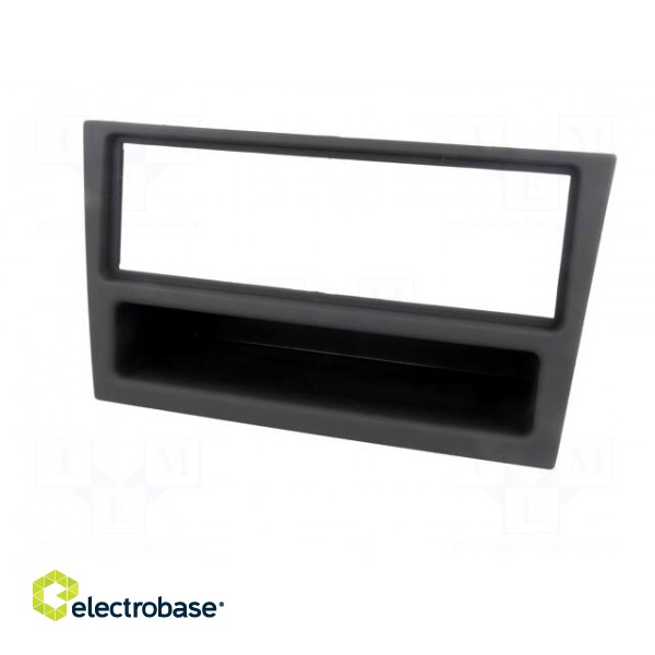 Radio mounting frame | Opel | 1 DIN | charcoal/rubber-touch image 2