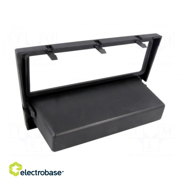 Radio mounting frame | Opel | 1 DIN | charcoal/rubber-touch image 5