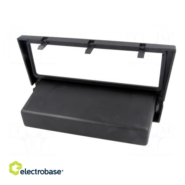 Radio mounting frame | Opel | 1 DIN | charcoal/rubber-touch image 6
