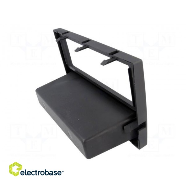 Radio mounting frame | Opel | 1 DIN | charcoal/rubber-touch image 7