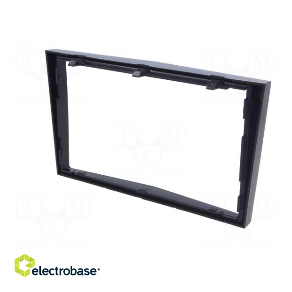 Radio mounting frame | Opel | 2 DIN | black image 6
