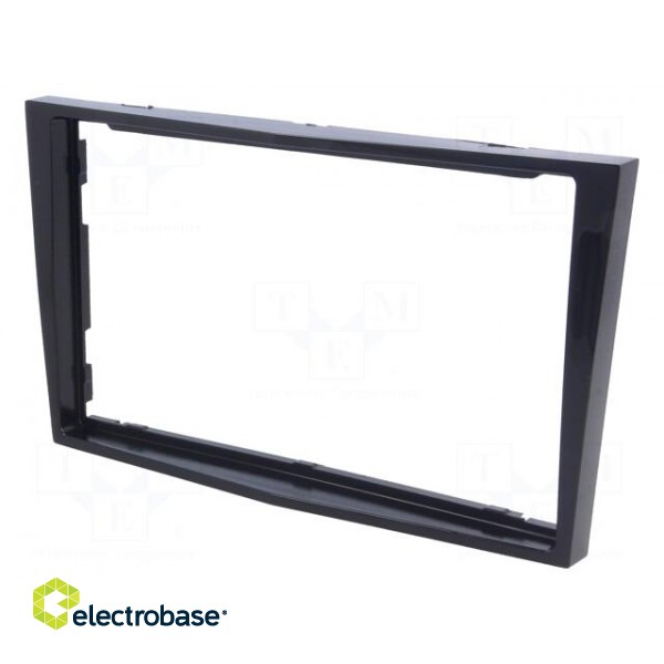 Radio mounting frame | Opel | 2 DIN | black image 1