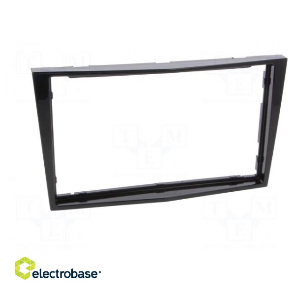 Radio frame | Opel | 2 DIN | black gloss image 9