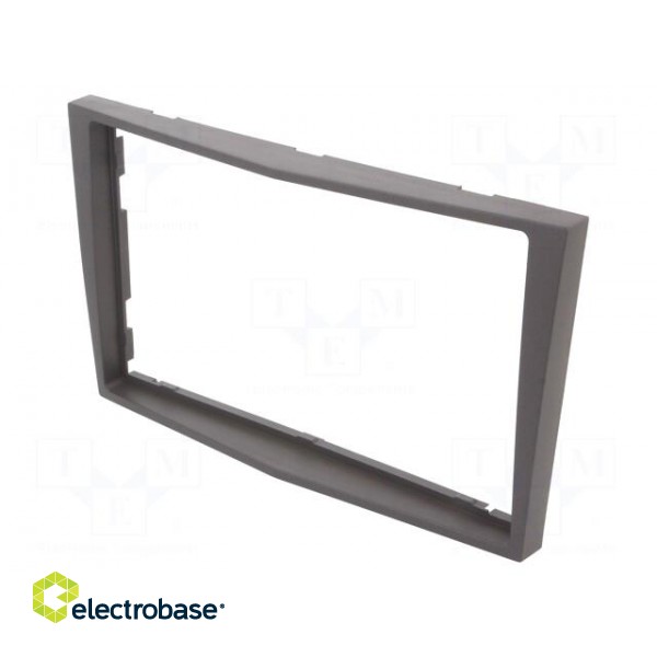 Radio frame | Opel | 2 DIN | dark grey,grey (dark) image 1