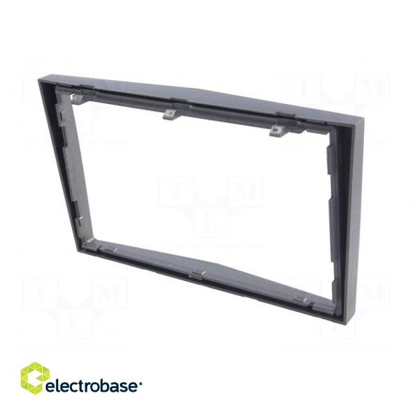 Radio mounting frame | Opel | 2 DIN | silver image 6